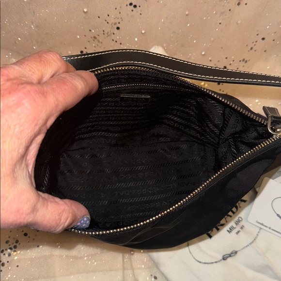 COA Prada Tessuto Serio Rare Mini Baguette - Picture 6 of 12